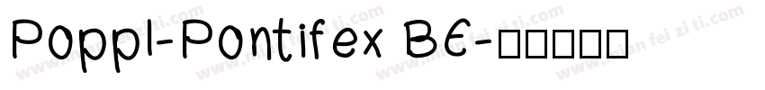 Poppl-Pontifex BE字体转换